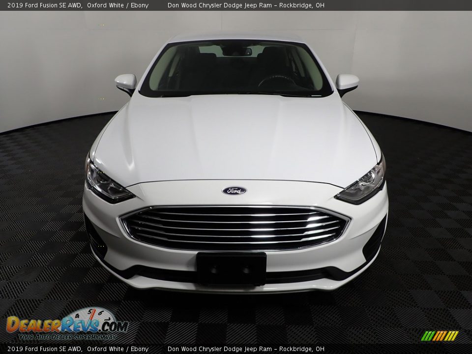 2019 Ford Fusion SE AWD Oxford White / Ebony Photo #7
