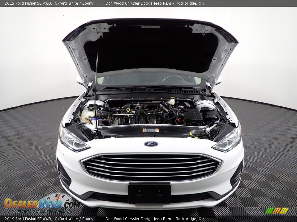 2019 Ford Fusion SE AWD Oxford White / Ebony Photo #8