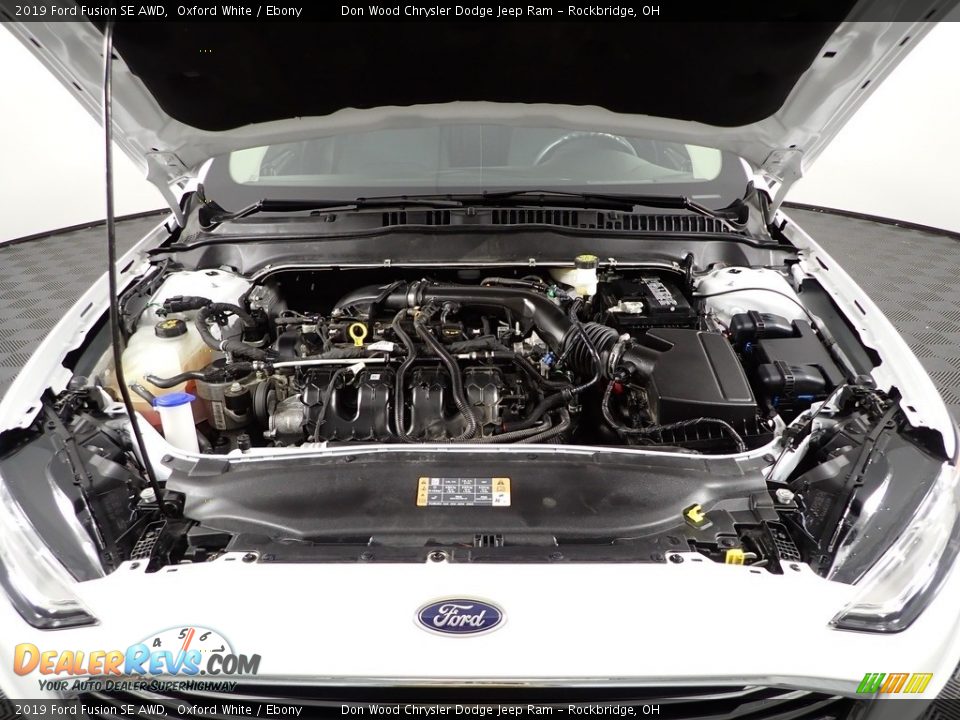 2019 Ford Fusion SE AWD Oxford White / Ebony Photo #9