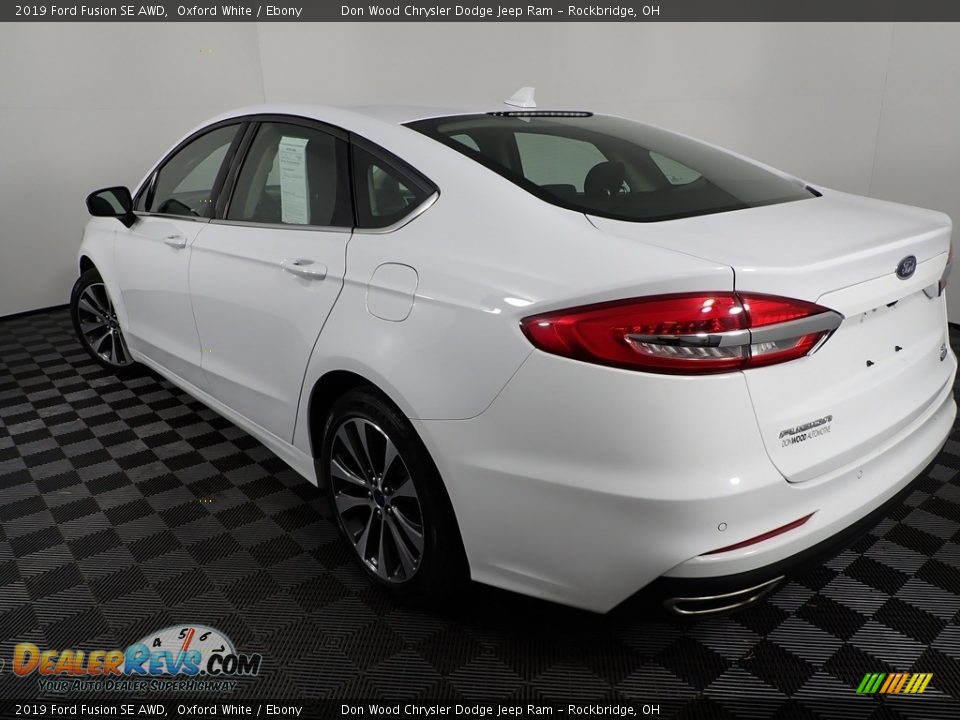 2019 Ford Fusion SE AWD Oxford White / Ebony Photo #12