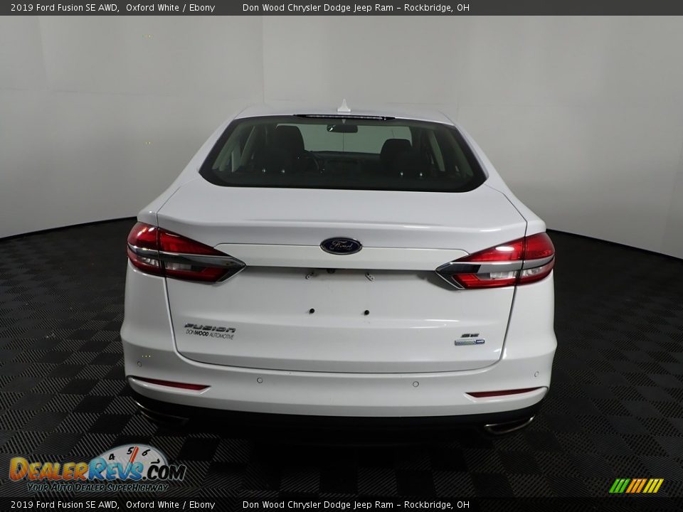 2019 Ford Fusion SE AWD Oxford White / Ebony Photo #13