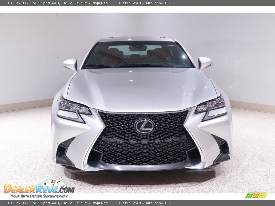 2018 Lexus GS 350 F Sport AWD Liquid Platinum / Rioja Red Photo #2