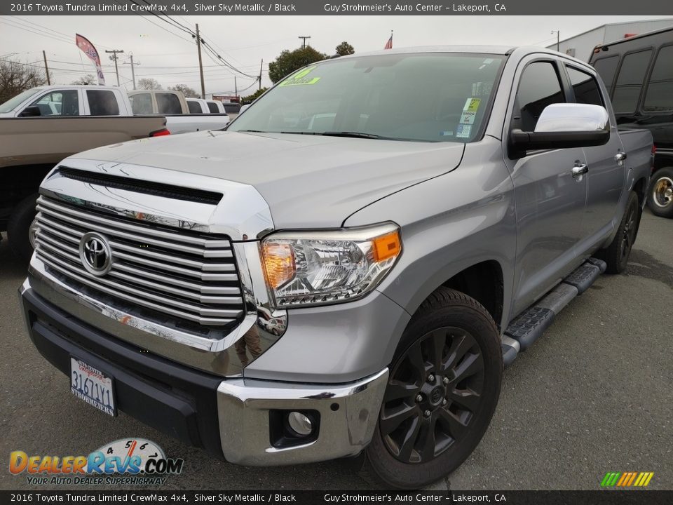 2016 Toyota Tundra Limited CrewMax 4x4 Silver Sky Metallic / Black Photo #3