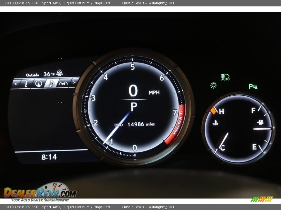 2018 Lexus GS 350 F Sport AWD Liquid Platinum / Rioja Red Photo #8