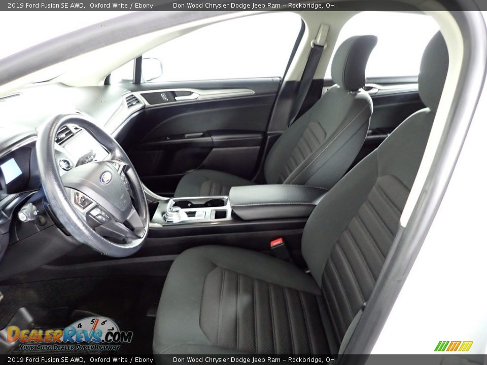 2019 Ford Fusion SE AWD Oxford White / Ebony Photo #20