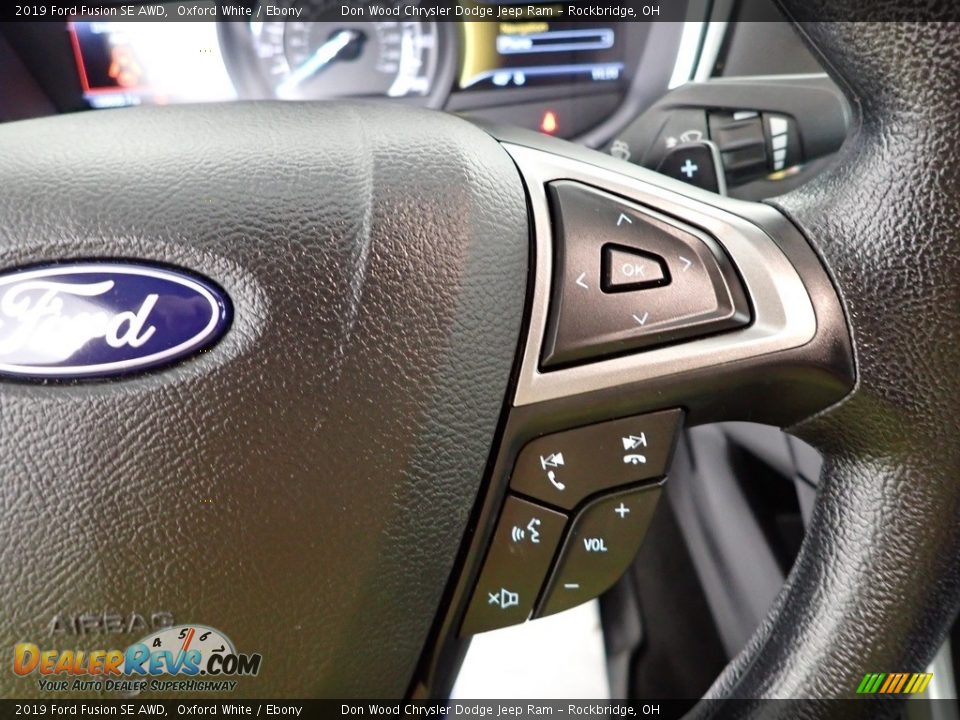 2019 Ford Fusion SE AWD Oxford White / Ebony Photo #23