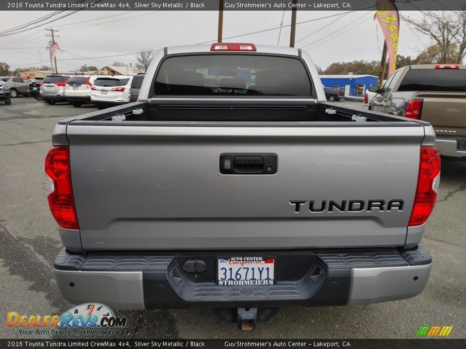 2016 Toyota Tundra Limited CrewMax 4x4 Silver Sky Metallic / Black Photo #8