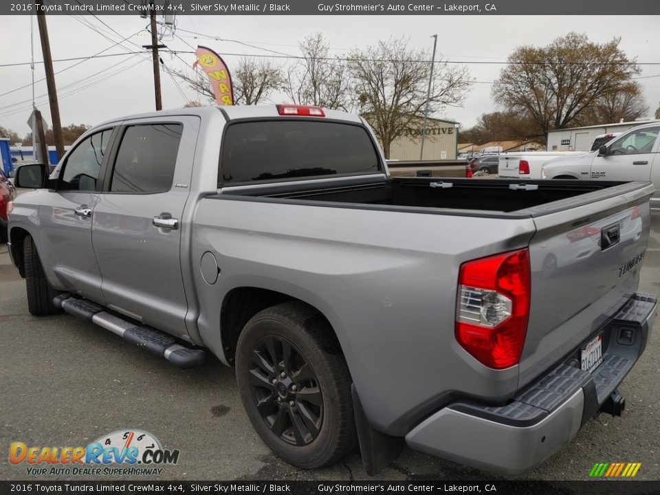 2016 Toyota Tundra Limited CrewMax 4x4 Silver Sky Metallic / Black Photo #9