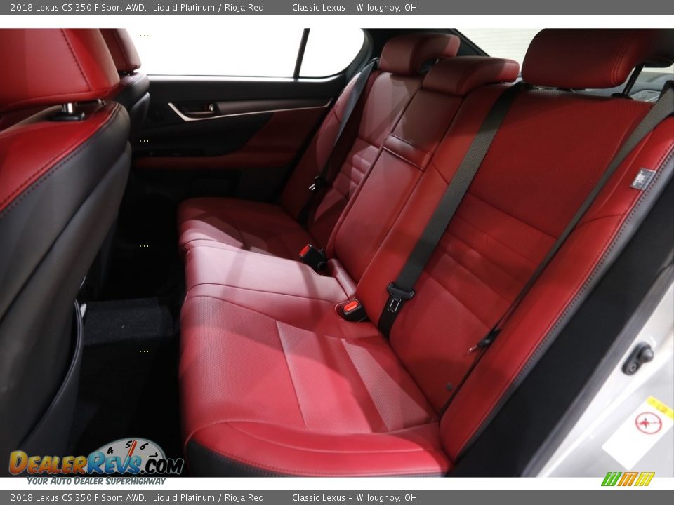 Rear Seat of 2018 Lexus GS 350 F Sport AWD Photo #20