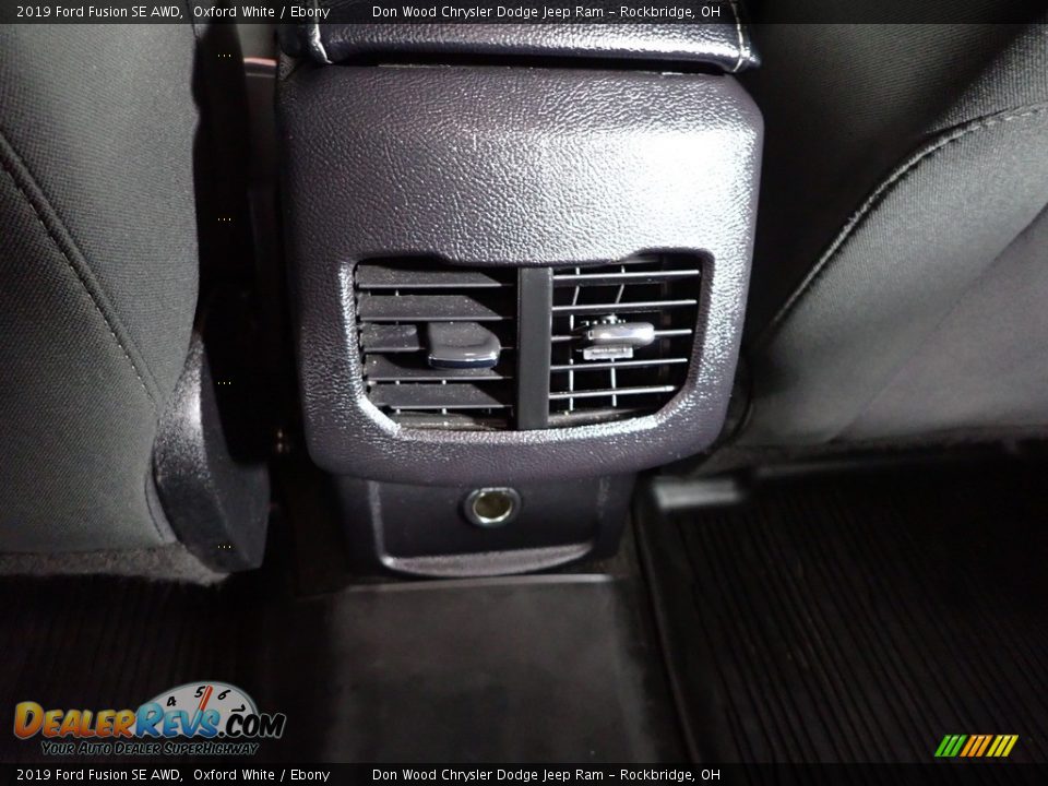 2019 Ford Fusion SE AWD Oxford White / Ebony Photo #31