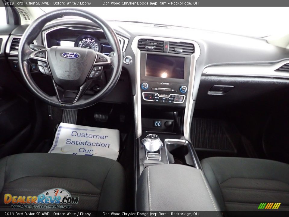 2019 Ford Fusion SE AWD Oxford White / Ebony Photo #32