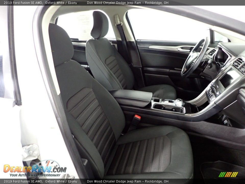 2019 Ford Fusion SE AWD Oxford White / Ebony Photo #34