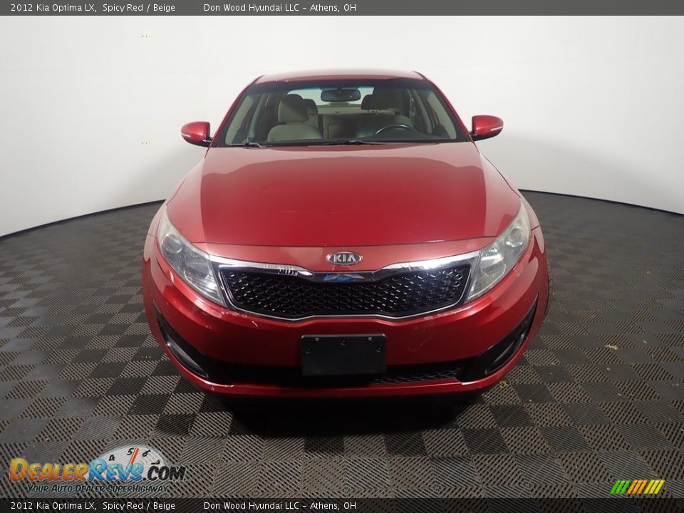2012 Kia Optima LX Spicy Red / Beige Photo #4