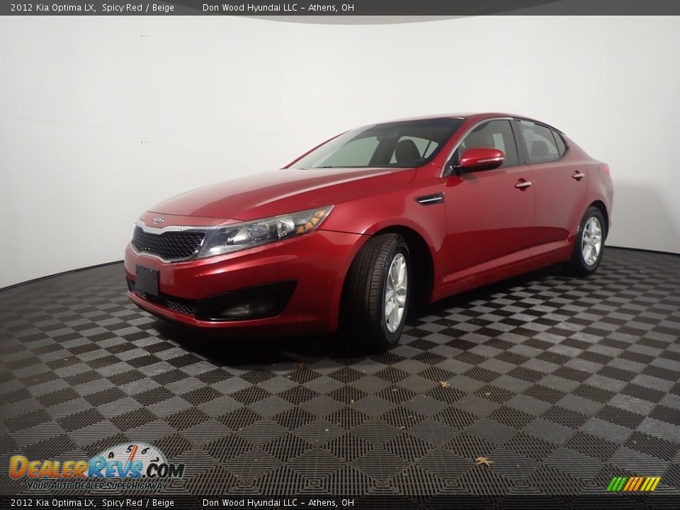 2012 Kia Optima LX Spicy Red / Beige Photo #7