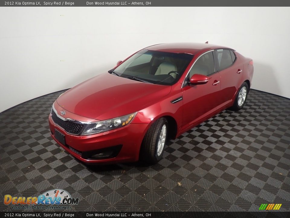 2012 Kia Optima LX Spicy Red / Beige Photo #8