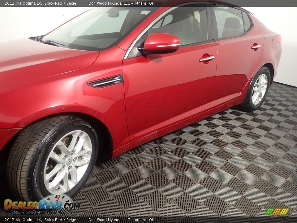2012 Kia Optima LX Spicy Red / Beige Photo #9
