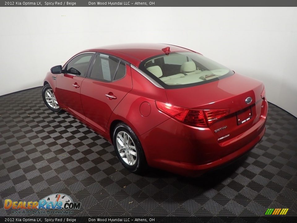 2012 Kia Optima LX Spicy Red / Beige Photo #11