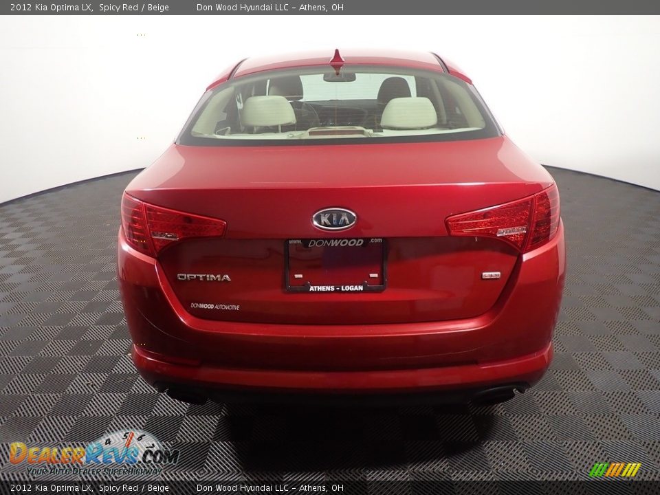 2012 Kia Optima LX Spicy Red / Beige Photo #12