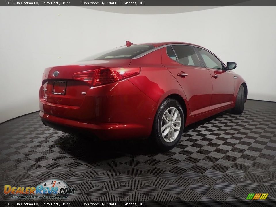 2012 Kia Optima LX Spicy Red / Beige Photo #15