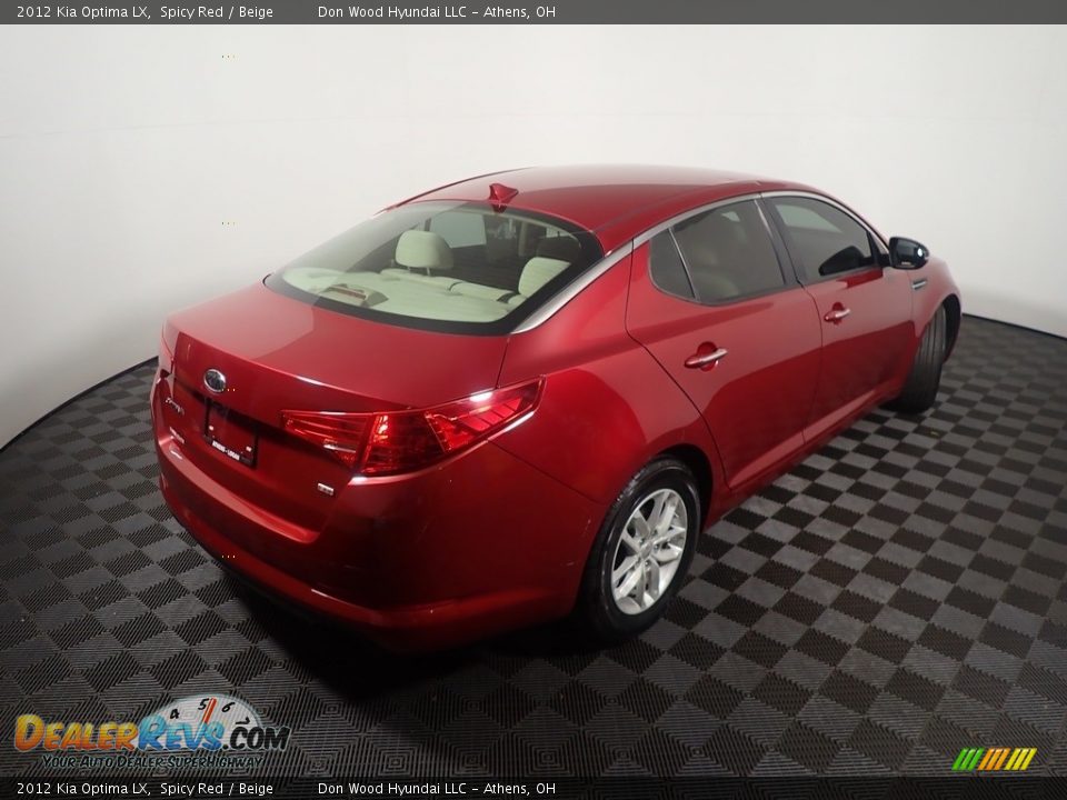 2012 Kia Optima LX Spicy Red / Beige Photo #16