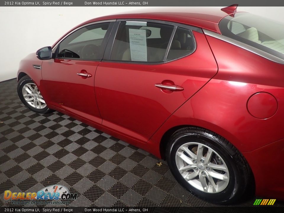 2012 Kia Optima LX Spicy Red / Beige Photo #17