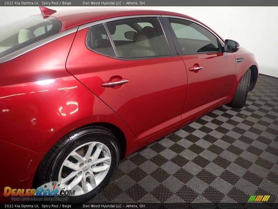 2012 Kia Optima LX Spicy Red / Beige Photo #18