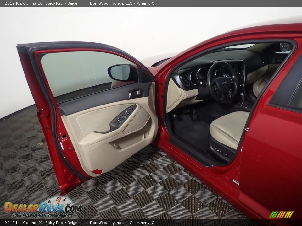 2012 Kia Optima LX Spicy Red / Beige Photo #19