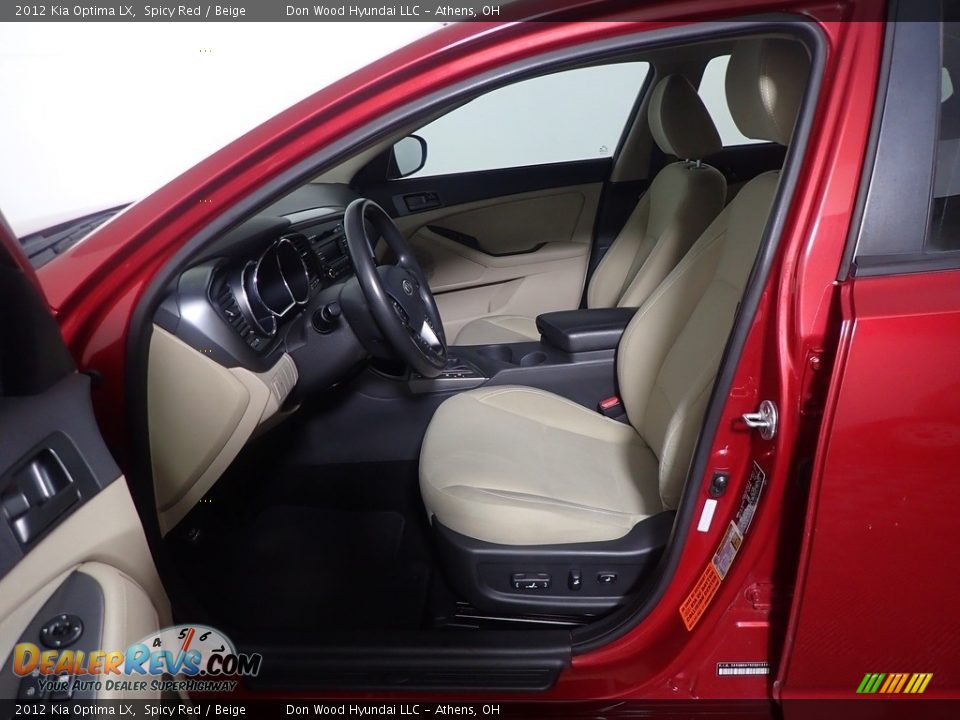 2012 Kia Optima LX Spicy Red / Beige Photo #21