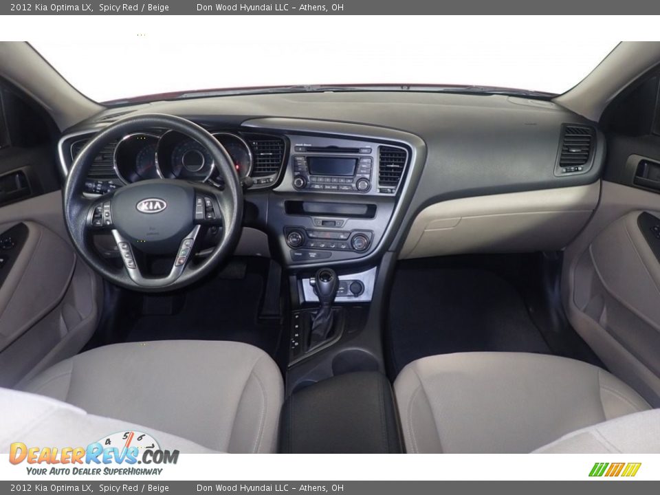 2012 Kia Optima LX Spicy Red / Beige Photo #23