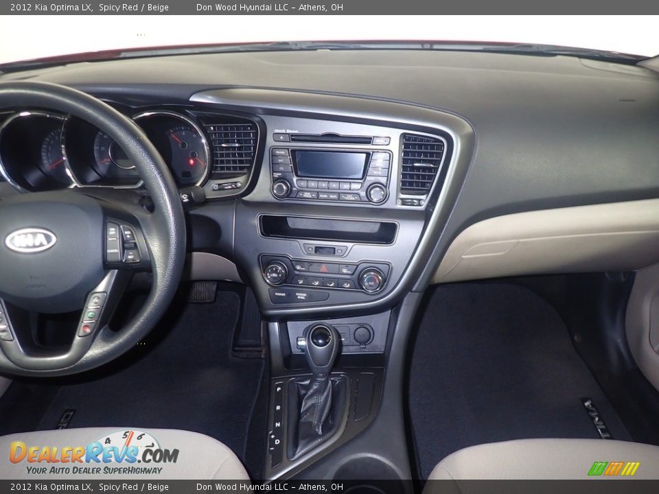 2012 Kia Optima LX Spicy Red / Beige Photo #24