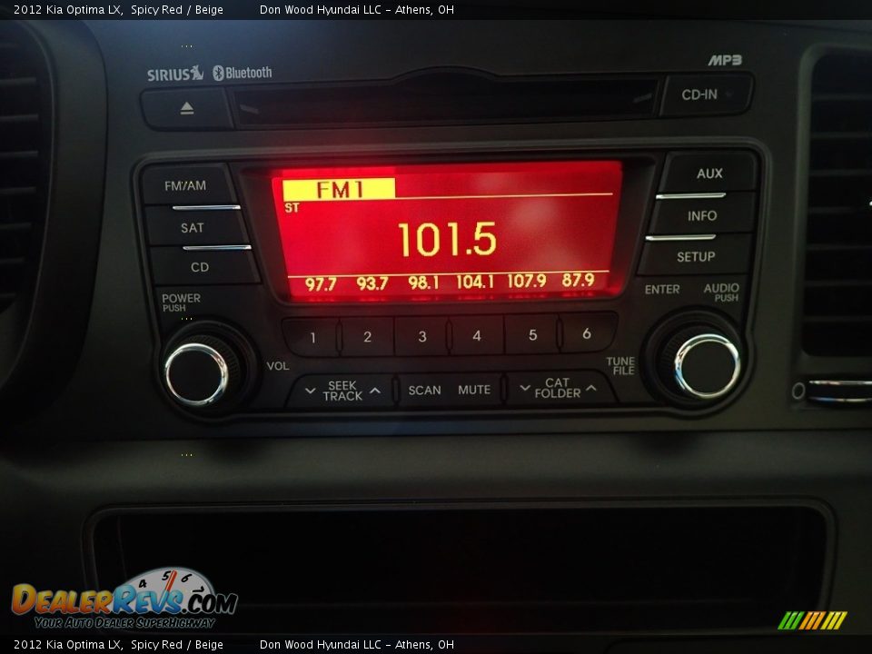 2012 Kia Optima LX Spicy Red / Beige Photo #25