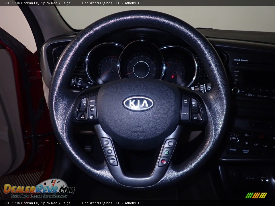 2012 Kia Optima LX Spicy Red / Beige Photo #26