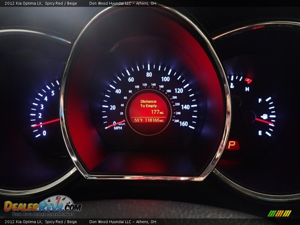 2012 Kia Optima LX Spicy Red / Beige Photo #27