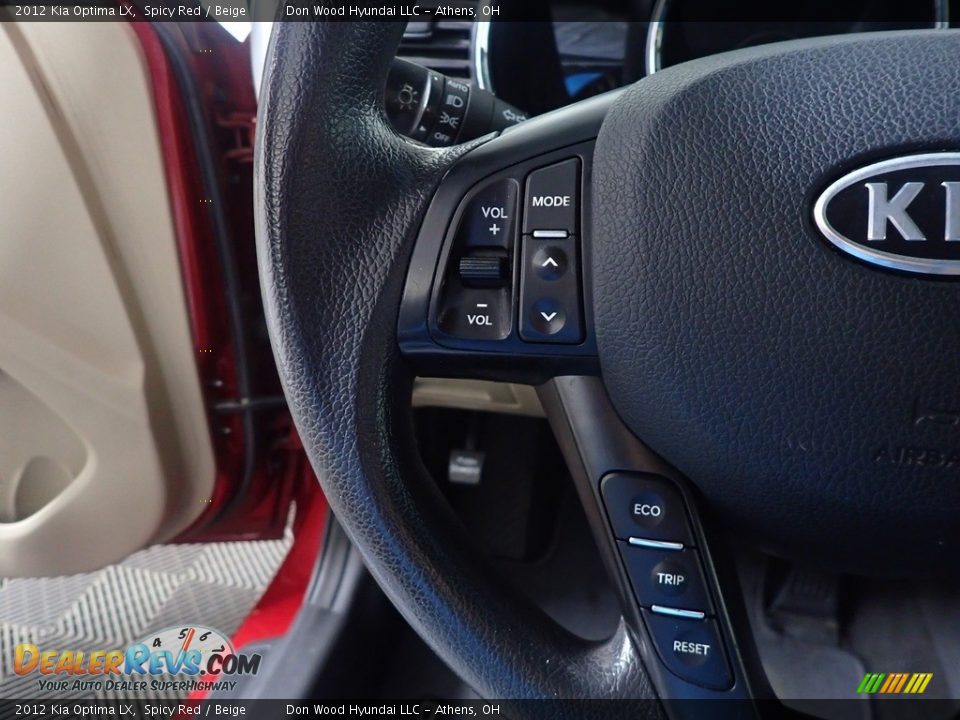 2012 Kia Optima LX Spicy Red / Beige Photo #28