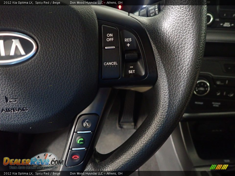 2012 Kia Optima LX Spicy Red / Beige Photo #29