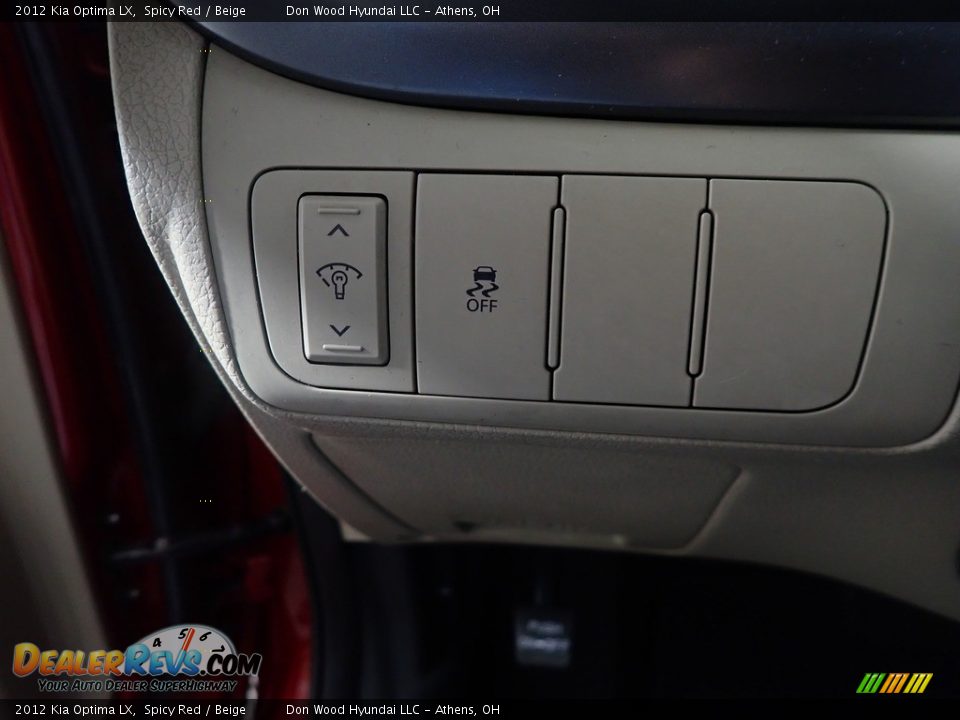 2012 Kia Optima LX Spicy Red / Beige Photo #30