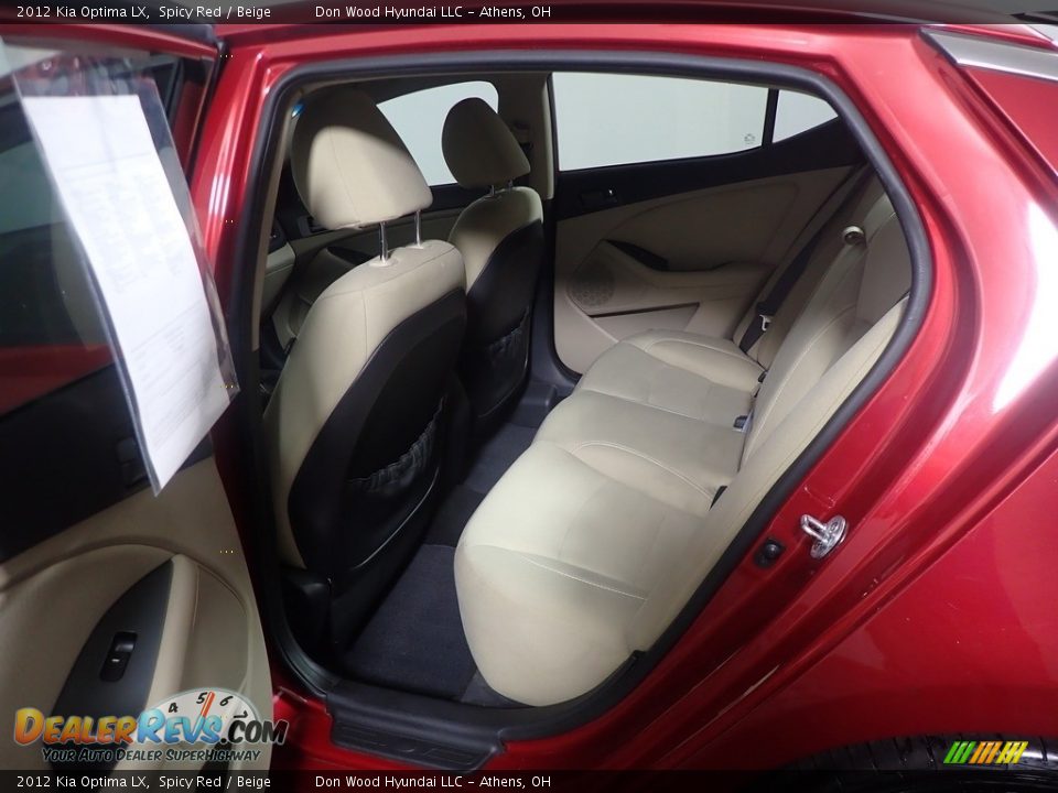 2012 Kia Optima LX Spicy Red / Beige Photo #34