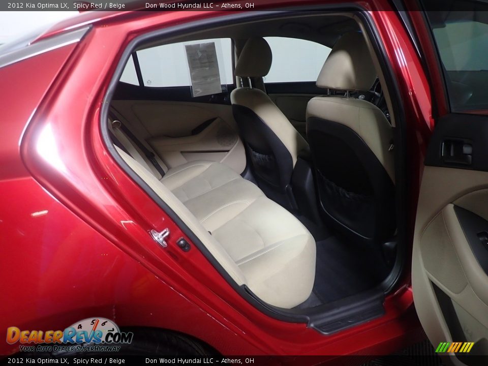 2012 Kia Optima LX Spicy Red / Beige Photo #36