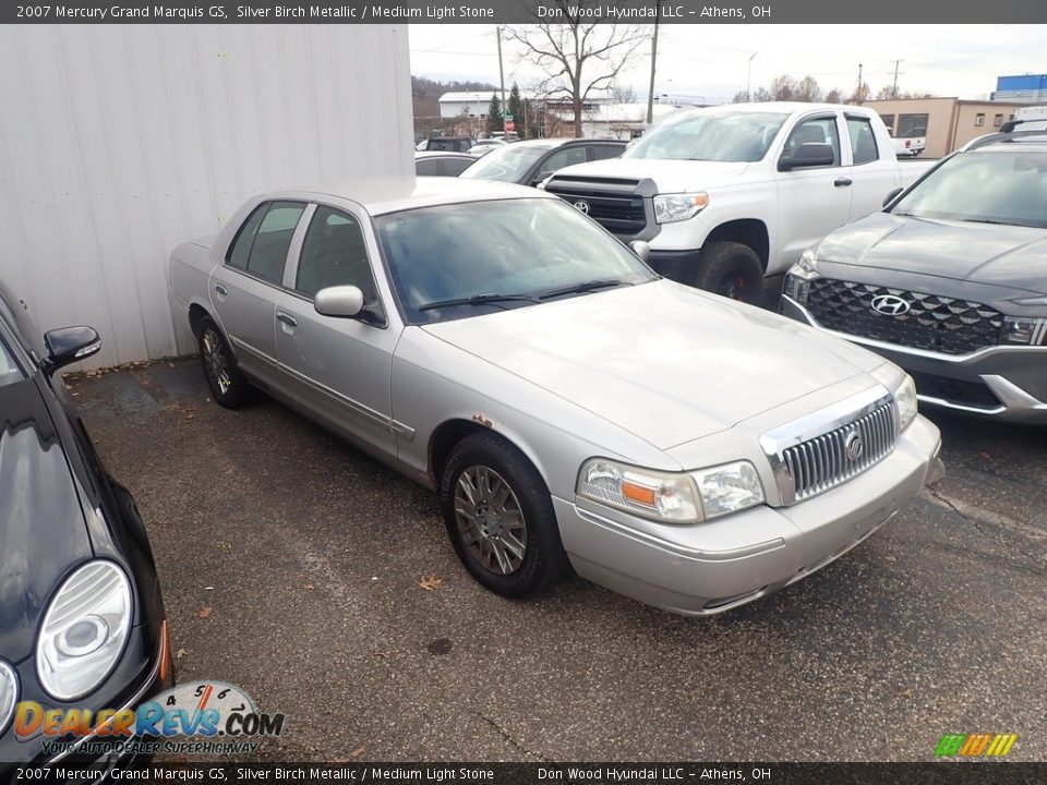 2007 Mercury Grand Marquis GS Silver Birch Metallic / Medium Light Stone Photo #2