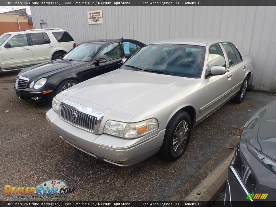 2007 Mercury Grand Marquis GS Silver Birch Metallic / Medium Light Stone Photo #6