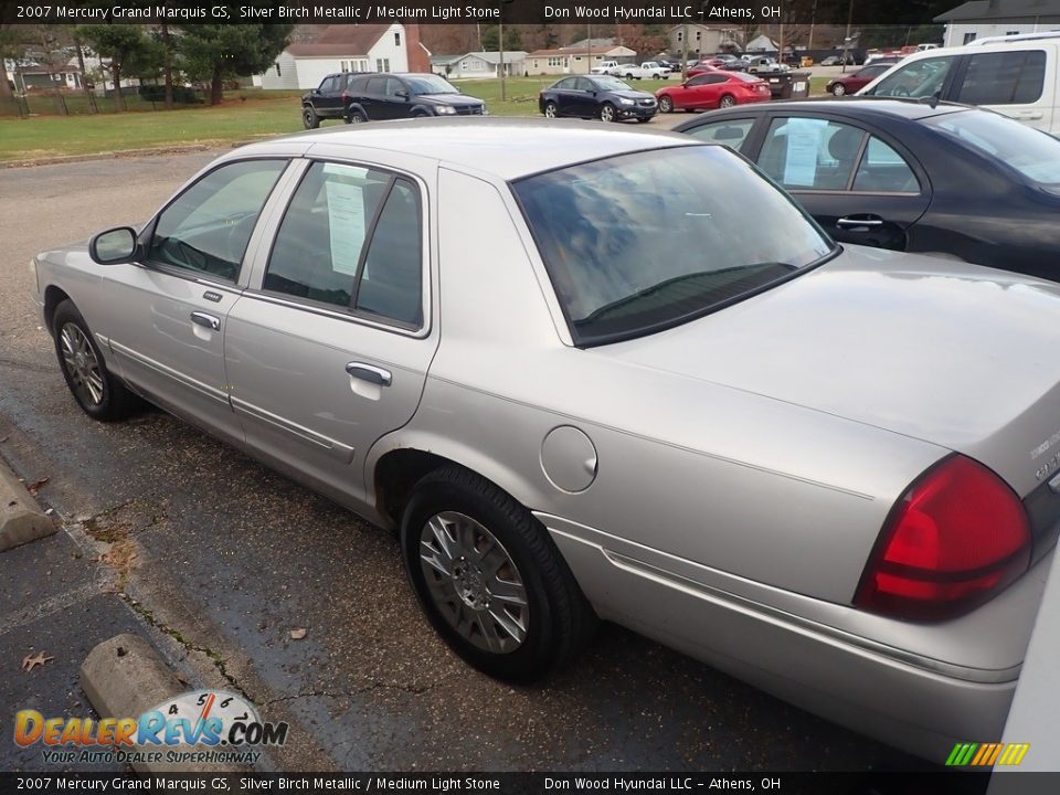 2007 Mercury Grand Marquis GS Silver Birch Metallic / Medium Light Stone Photo #8