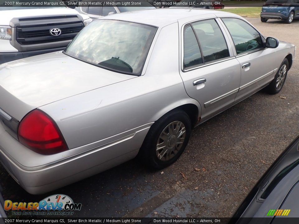 2007 Mercury Grand Marquis GS Silver Birch Metallic / Medium Light Stone Photo #9