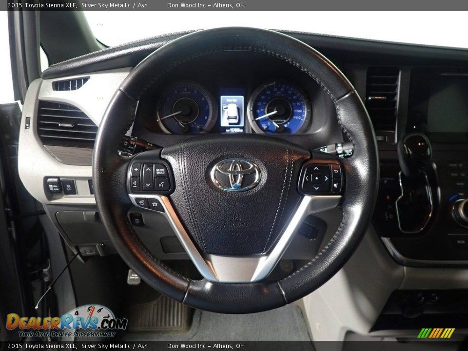 2015 Toyota Sienna XLE Silver Sky Metallic / Ash Photo #26