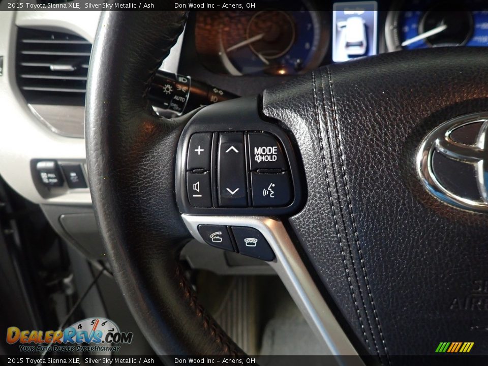 2015 Toyota Sienna XLE Silver Sky Metallic / Ash Photo #28