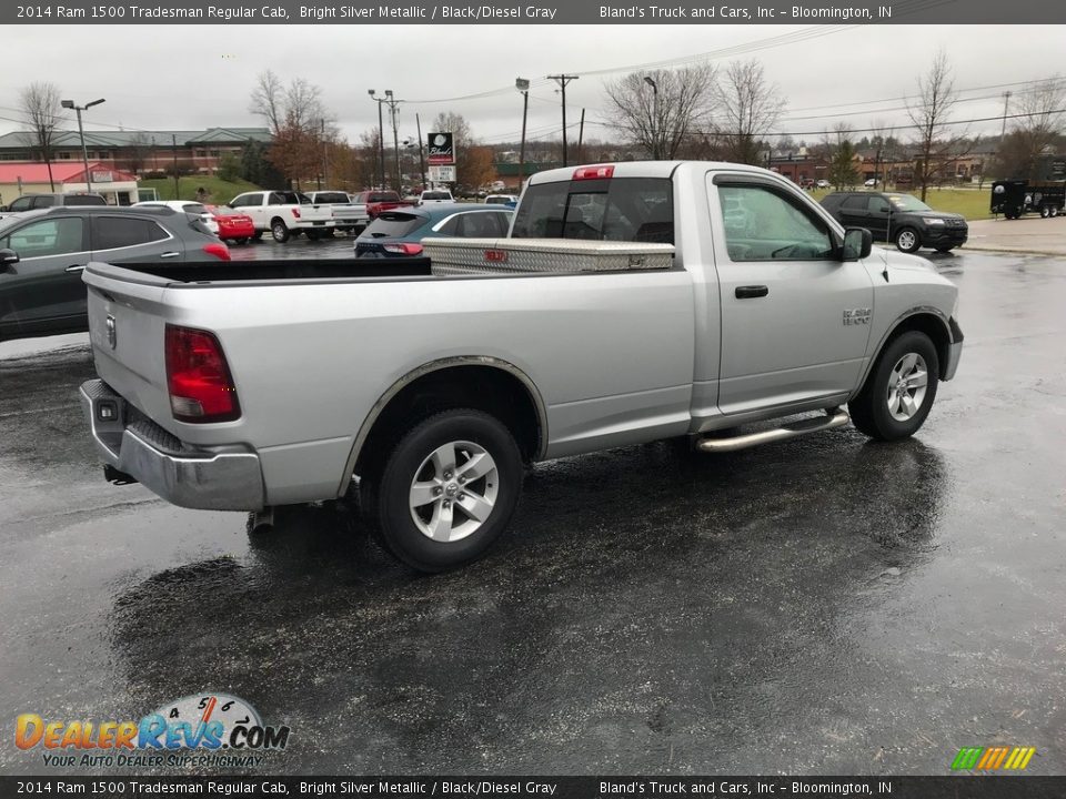 2014 Ram 1500 Tradesman Regular Cab Bright Silver Metallic / Black/Diesel Gray Photo #7