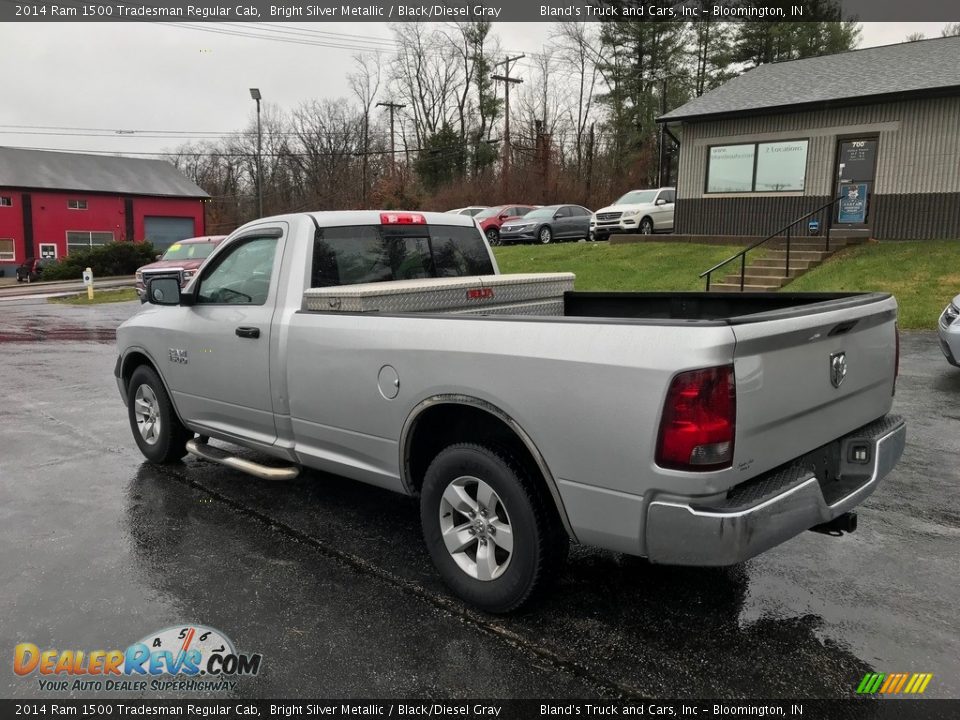 2014 Ram 1500 Tradesman Regular Cab Bright Silver Metallic / Black/Diesel Gray Photo #8