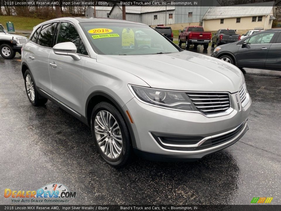 2018 Lincoln MKX Reserve AWD Ingot Silver Metallic / Ebony Photo #4