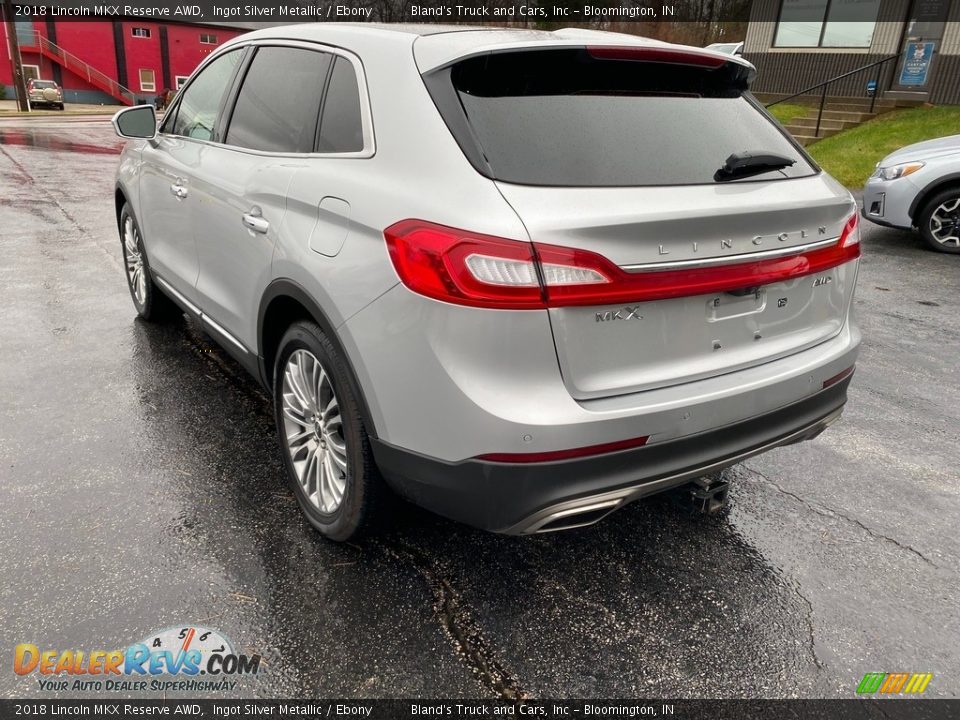 2018 Lincoln MKX Reserve AWD Ingot Silver Metallic / Ebony Photo #8