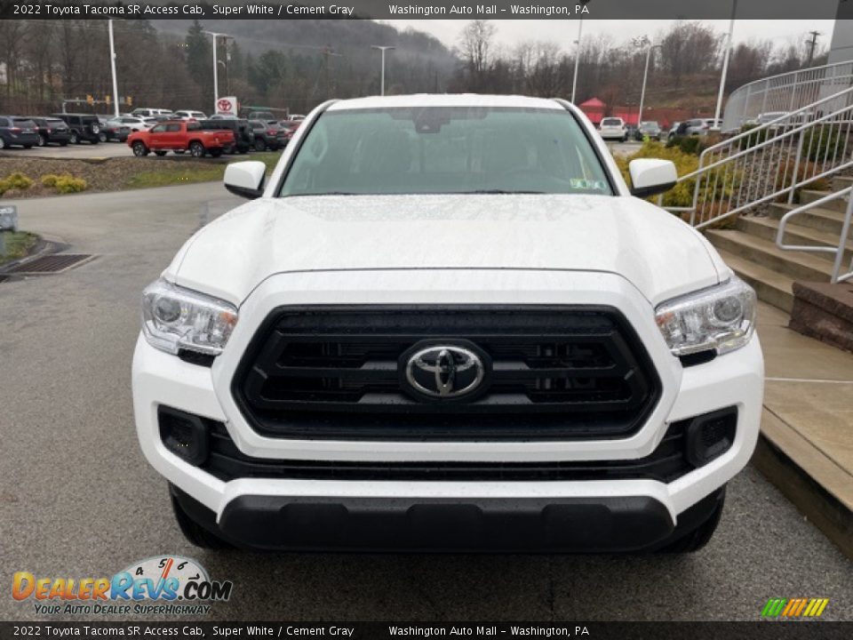 2022 Toyota Tacoma SR Access Cab Super White / Cement Gray Photo #6