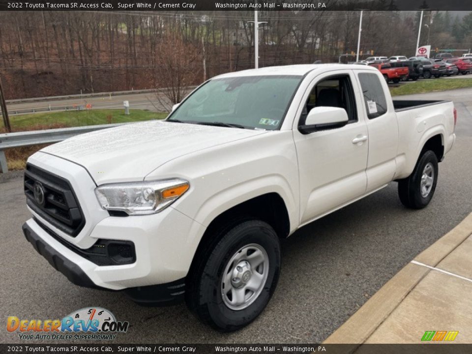 2022 Toyota Tacoma SR Access Cab Super White / Cement Gray Photo #7